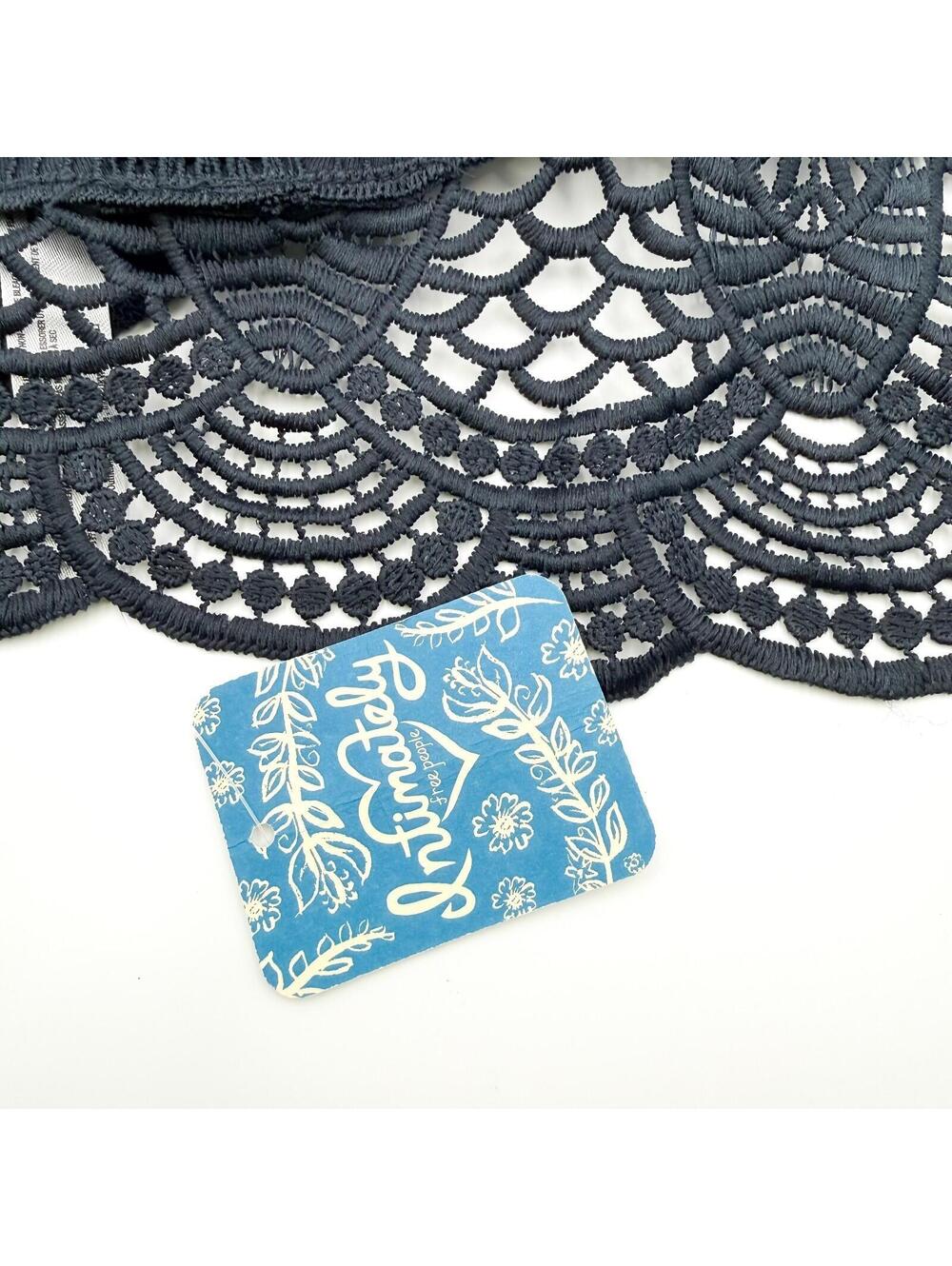 Free People Intimately Halter Lace Bralette Boho Core Black Womens Large NWT - Picture 3 of 6